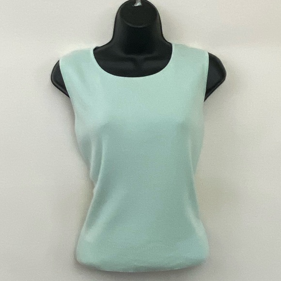 Ann Taylor Sweaters - Ann Taylor Green Silk Blend Sleeveless Sweater Size LP V-77